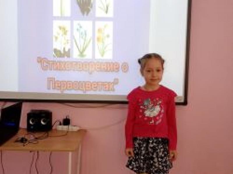Конкурса чтецов «Стихотворение о Первоцветах»